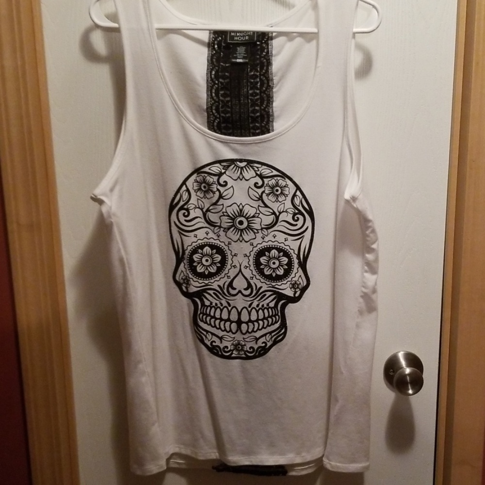 Sugar skull tank top sz 2xl